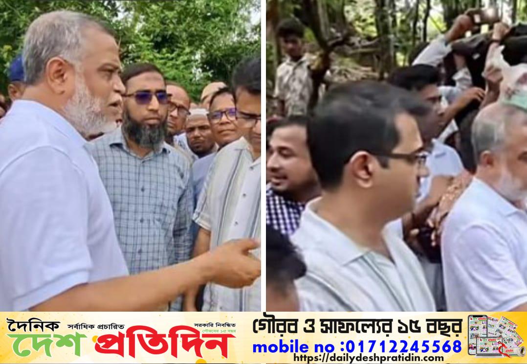হবিগঞ্জ খোয়াই নদীর  বাধ  ভাঙনে প্রায় ২০ টির অধিক গ্রাম বন্যায় প্লাবিত
