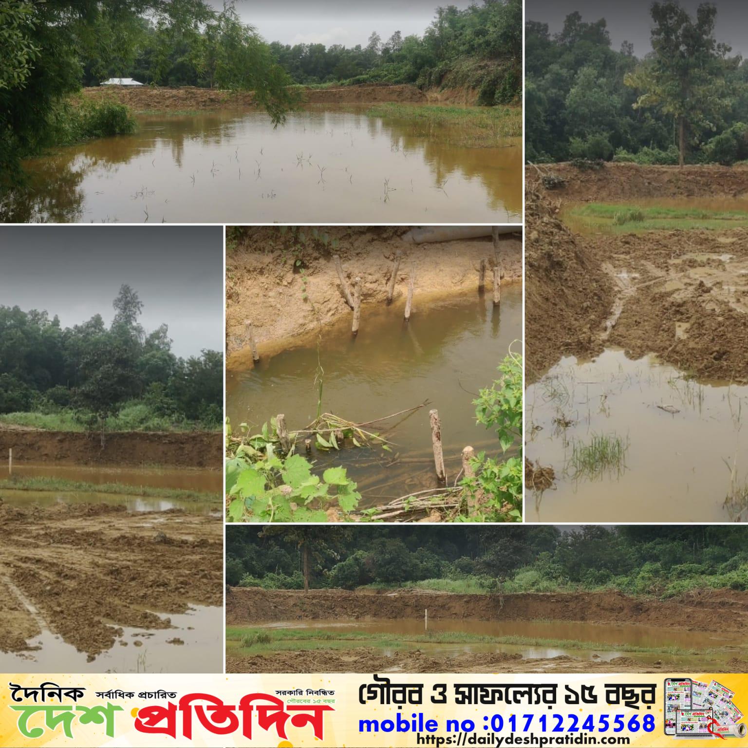 স্বপ্ন ভাসিয়ে নিল পাহাড়ি ঢল, লামার মাছচাষির ৮ লাখ টাকার ক্ষতি