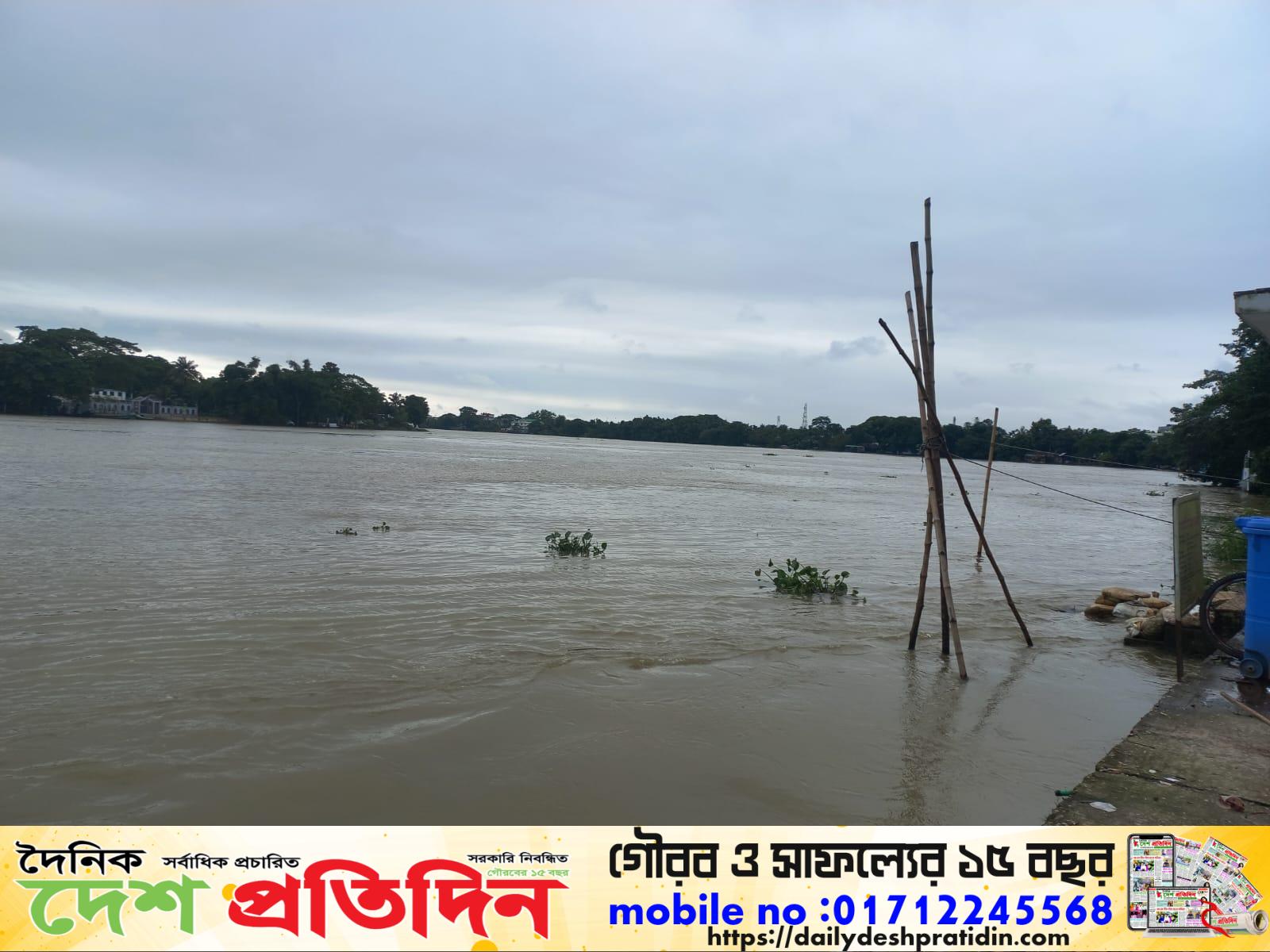সুনামগঞ্জে বাড়ছে নদীর পানি, বন্যার শঙ্কা