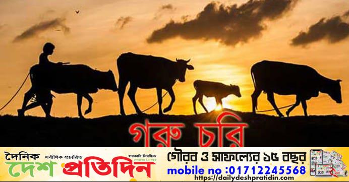 তাড়াশে গভীর রাতে গোয়ালঘরের তালা কেটে গরু চুরি,এলাকায় আতঙ্ক