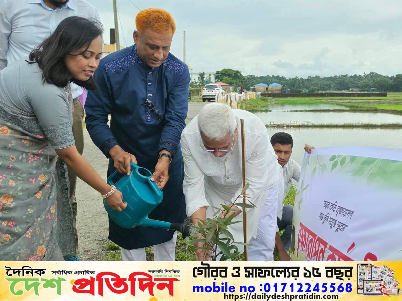 মাননীয় প্রধানমন্ত্রী তারেক রহমান ঘোষিত ৫ বছরে ২৫ কোটি বৃক্ষরোপণ কর্মসূচীর অংশ হিসেবে উখিয়া উপজেলায়