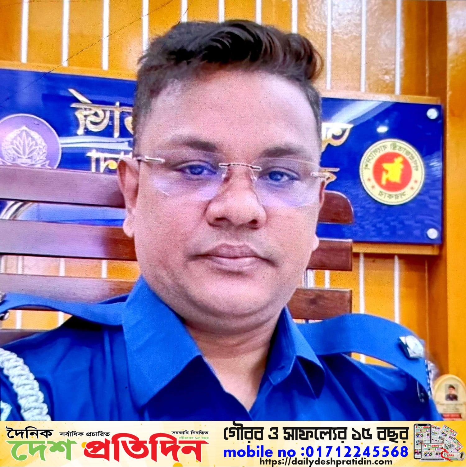 ঘাটাইলকে মাদক ও দুর্নীতিমুক্ত করতে কাজ করছে থানা পুলিশ: ওসি মোকছেদুর রহমান