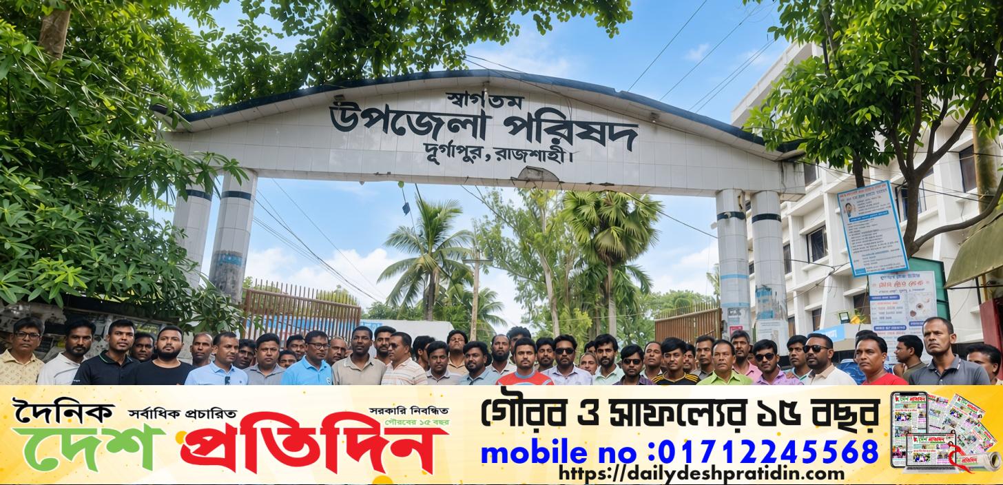 ‎দুর্গাপুরে আইনশৃঙ্খলা পরিস্থিতি নিয়ে বিএনপির সহযোগী সংগঠনগুলোর বিক্ষোভ