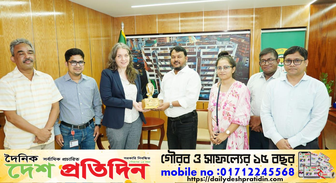 রাসিক প্রশাসকের সঙ্গে জিআইজেড প্রতিনিধিদের সাক্ষাৎ ও মতবিনিময়