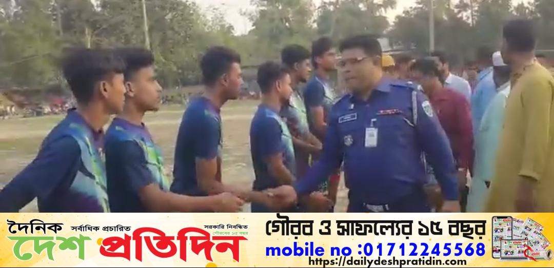 বগুড়ার শেরপুরে ফুটবল টুর্নামেন্ট উদ্বোধন 