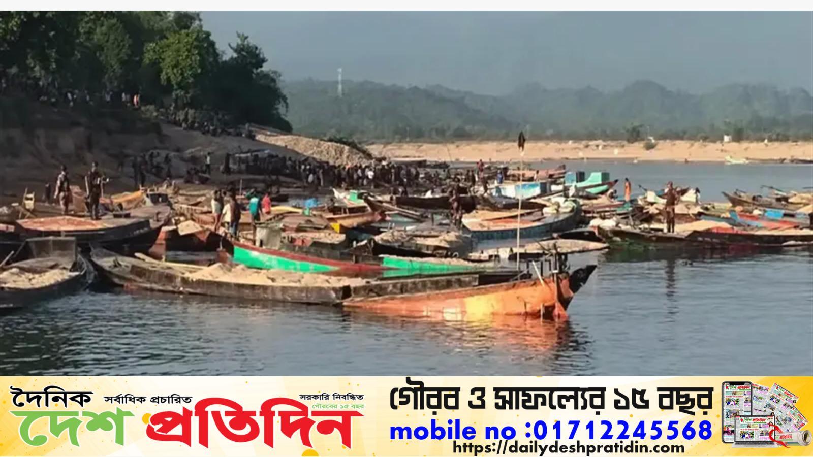 সুনামগঞ্জের ধোপাজানে বালু-পাথর বের করার আরেক কৌশল