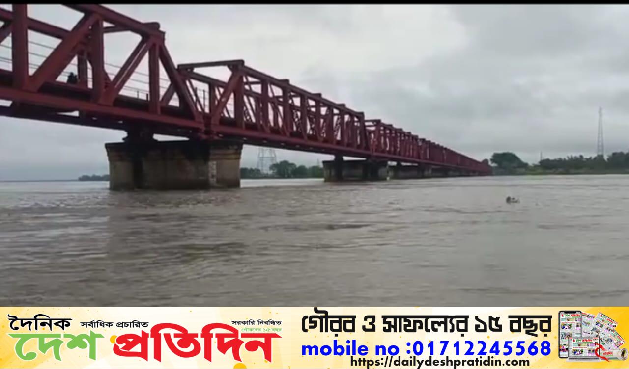 টানা বৃষ্টিতে বাড়ছে তিস্তা নদীর পানি, ব্যারেজের সব জলকপাট খোলা