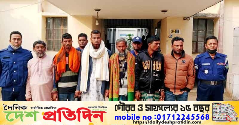 ঈশ্বরগঞ্জে বিশেষ অভিযানে আটক ৬