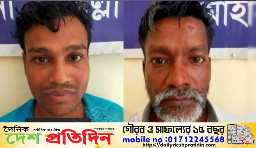 লালমাইয়ে যৌথবাহিনীর অভিযানে দুই মাদক কারবারি আটক