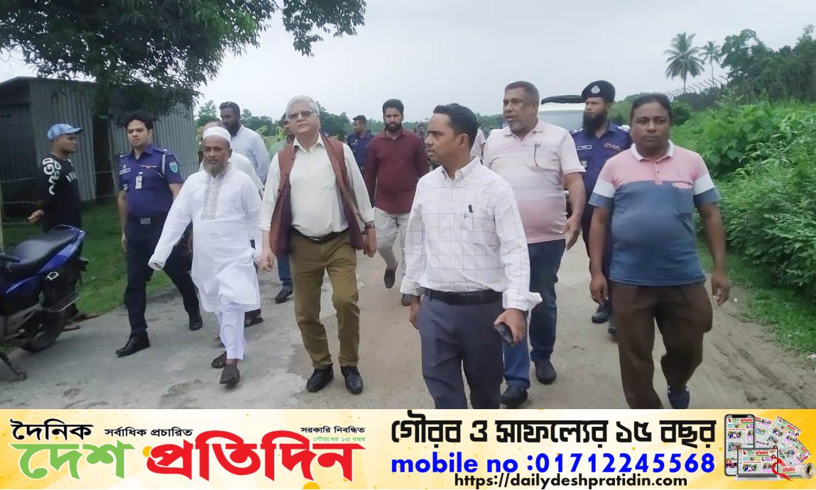 চাতলাপুর স্থল শুল্ক স্টেশন ও চেকপোস্ট পরিদর্শনে সিলেটে নিযুক্ত ভারতের সহকারী হাইকমিশনার