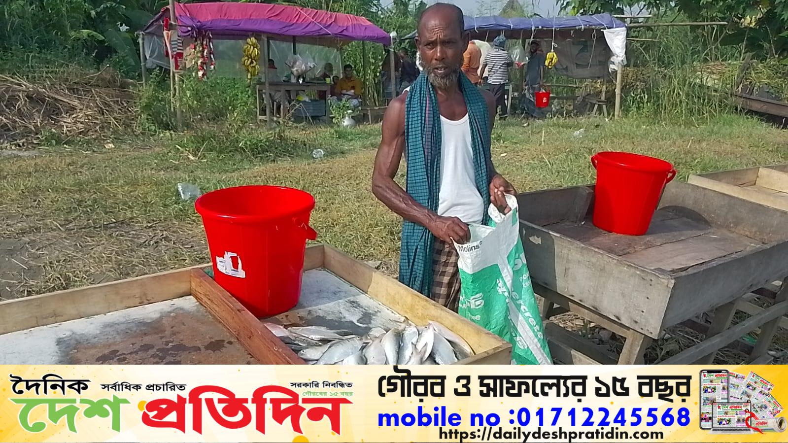 নিষেধাজ্ঞা অমান্য করে ভেদরগঞ্জে চলছে মা ইলিশ কেনা-বেচার মহা উৎসব