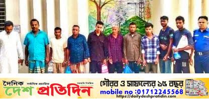 কুলাউড়ায় পুলিশের বিশেষ অভিযানে আটক-১৪