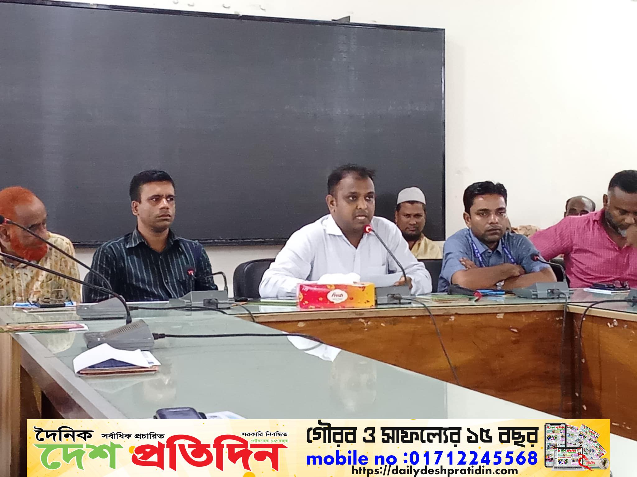 আটপাড়ায় শারদীয় দুর্গা পূজা উদযাপন উপলক্ষে প্রস্তুতিমূলক সভা