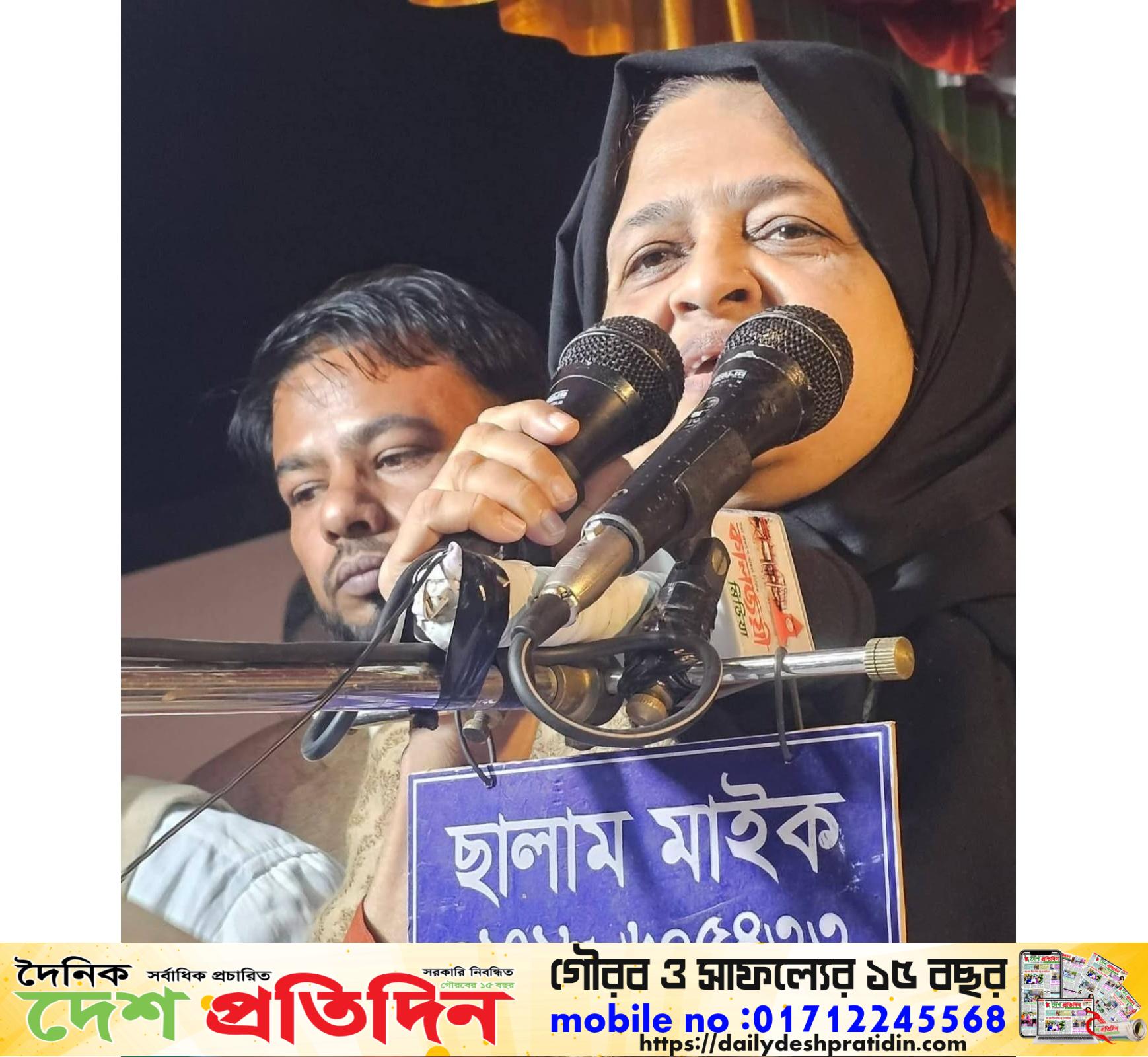 ওসমানীনগরে উন্নয়নের জোয়ার বয়ে আনতে ধানের শীষে ভোট চাইলেন ইলিয়াসপত্নী লুনা