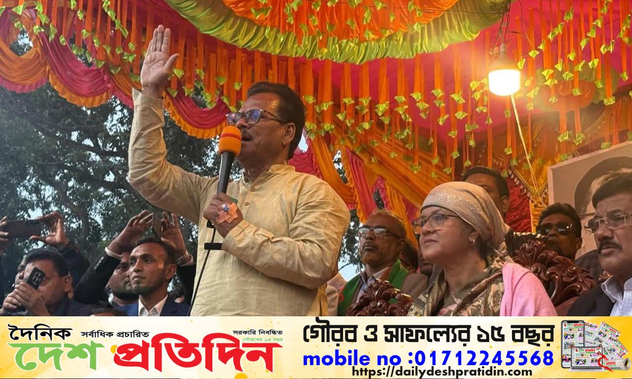 পাটকেলঘাটাকে উপজেলায় রূপান্তরিত ও হিন্দু সম্প্রদায়কে সর্বোচ্চ নিরাপত্তা দিব : নগরঘাটায় সাবেক এমপি হাবিব