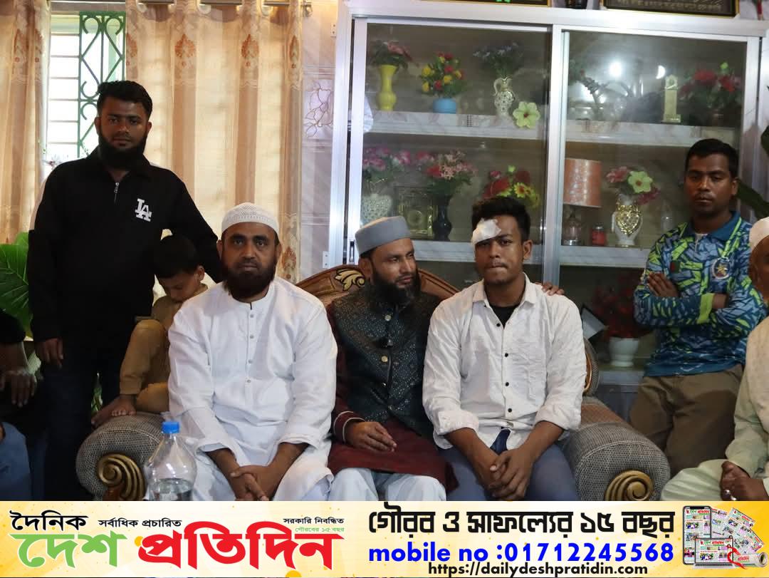 দাগনভূঞার বিএনপি নেতাকর্মীর হামলায় আহতদের দেখতে জামায়াত প্রার্থী ডা. মো. ফখরুদ্দিন মানিক