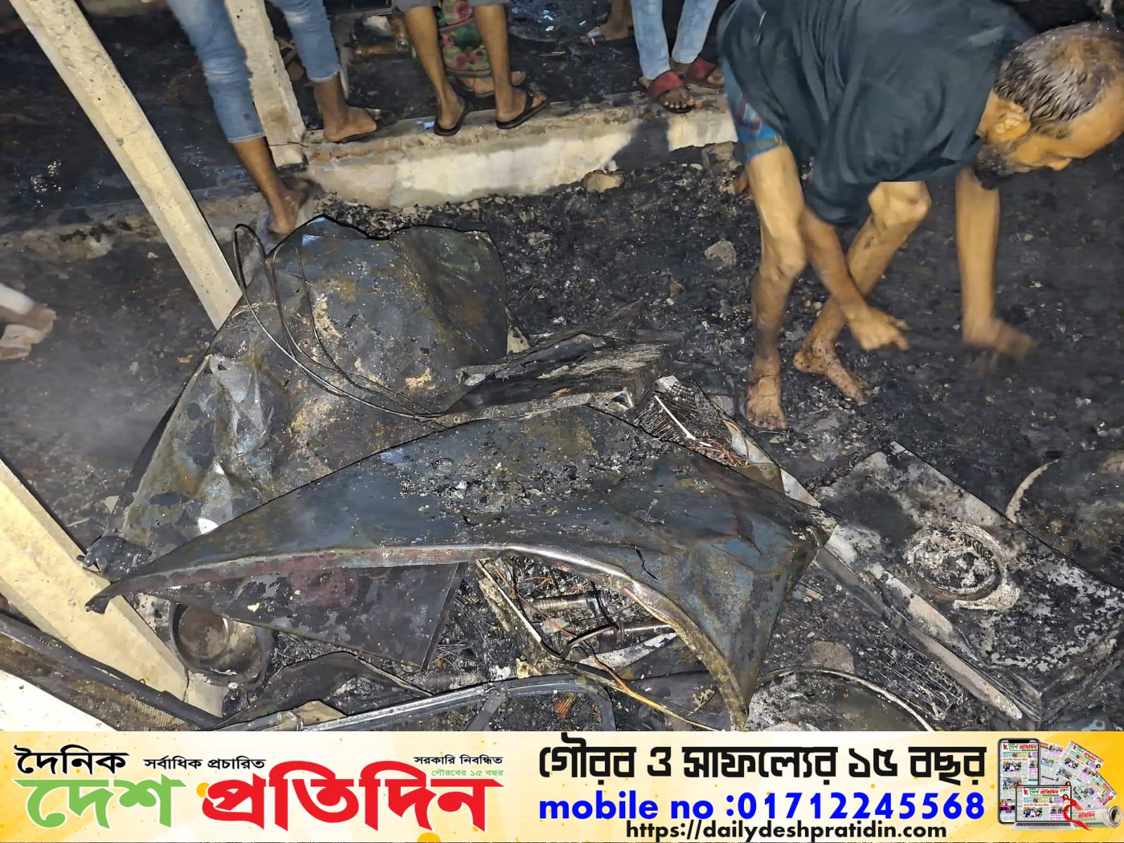 তুরাগে ৫৩ নং ওয়ার্ড বামনারটেক এলাকায় ভয়াবহ অগ্নিকান্ড
