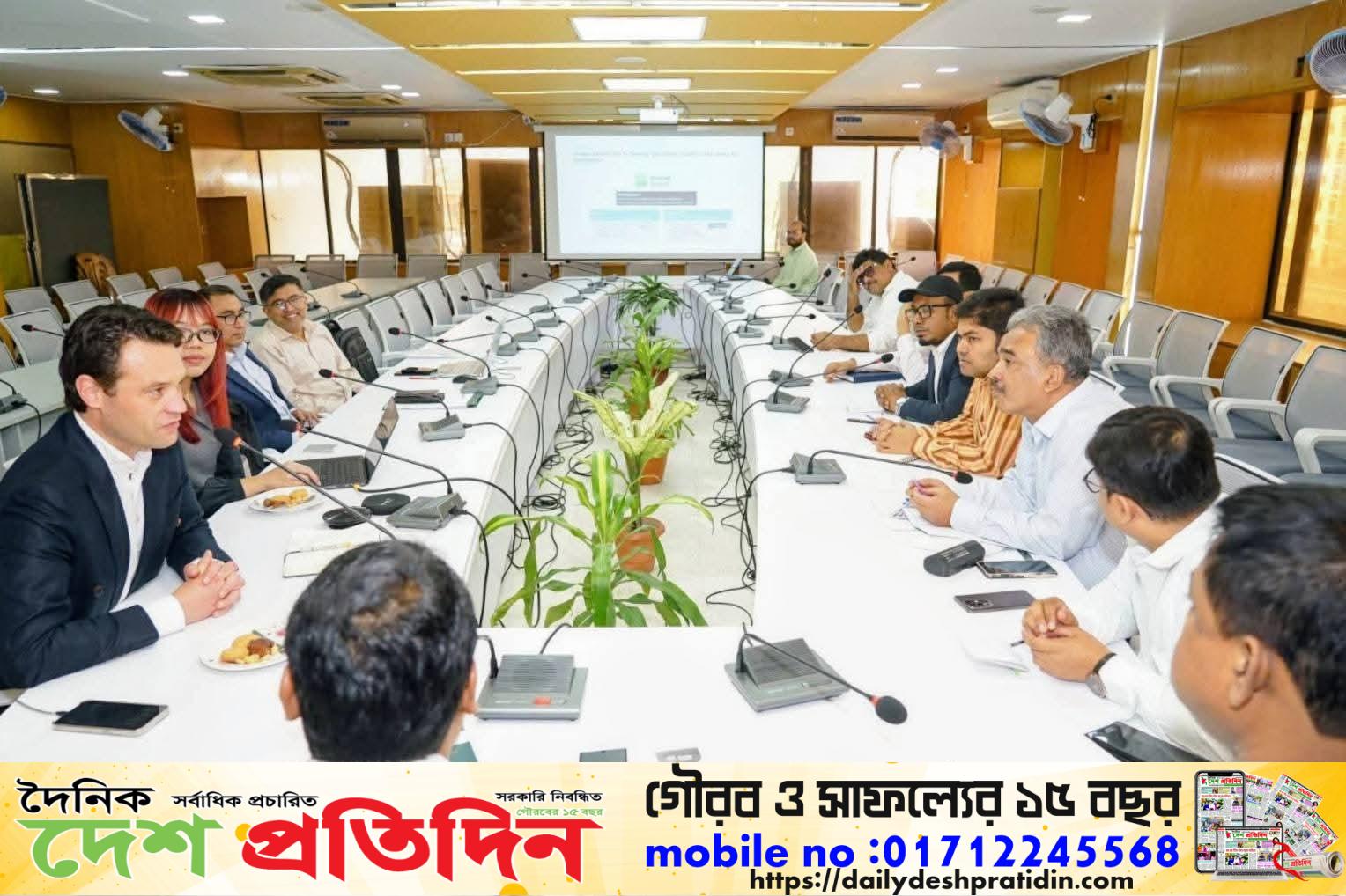 বর্জ্য ব্যবস্থাপনার আধুনিকায়নে রাসিকের সাথে নেদারল্যান্ডসের কোম্পানি সুইপ স্মার্টের মতবিনিময়
