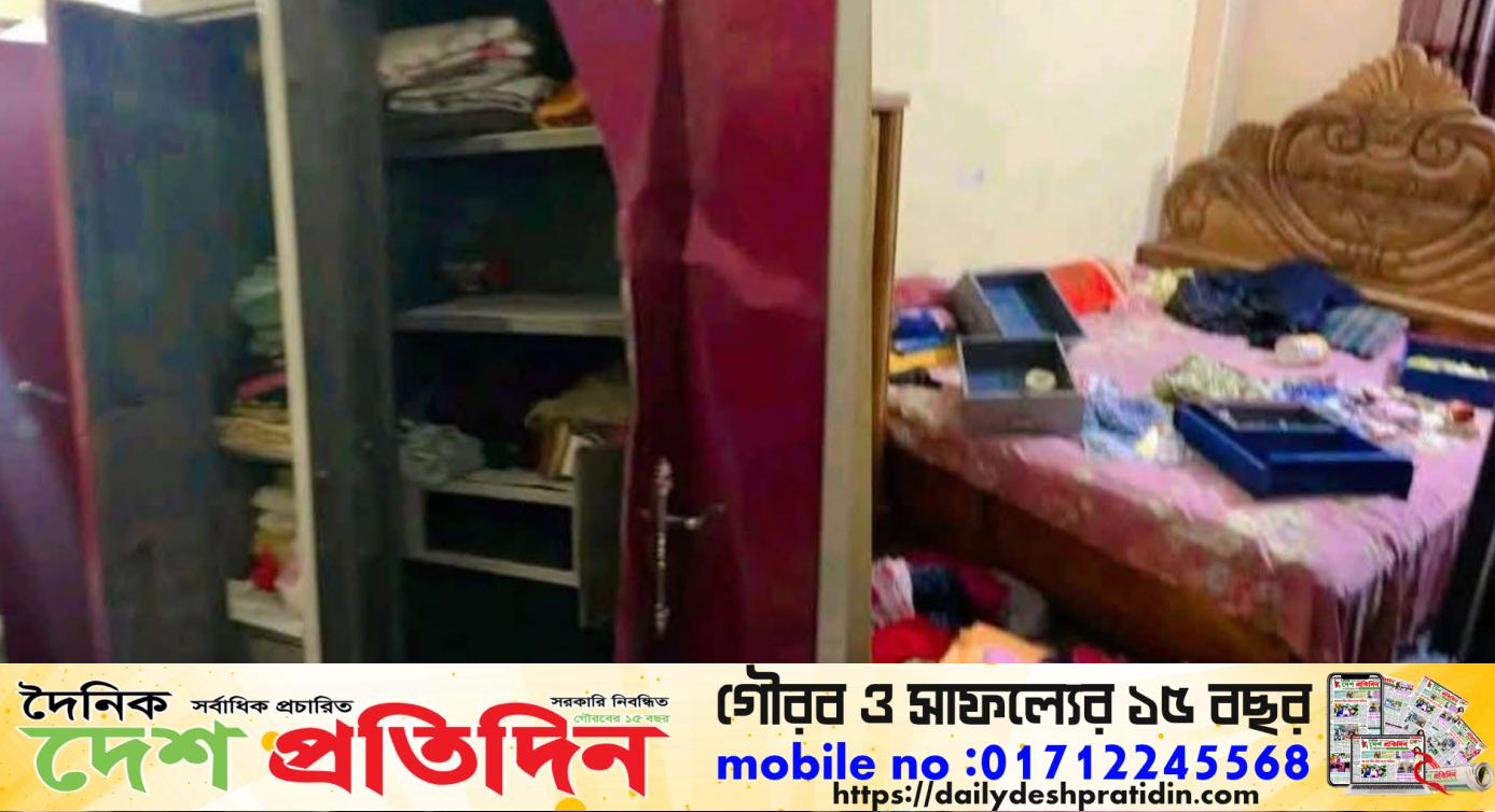 কোম্পানীগঞ্জে ৩ টি প্ল্যাট থেকে নগদ অর্থ স্বর্ণ লুট