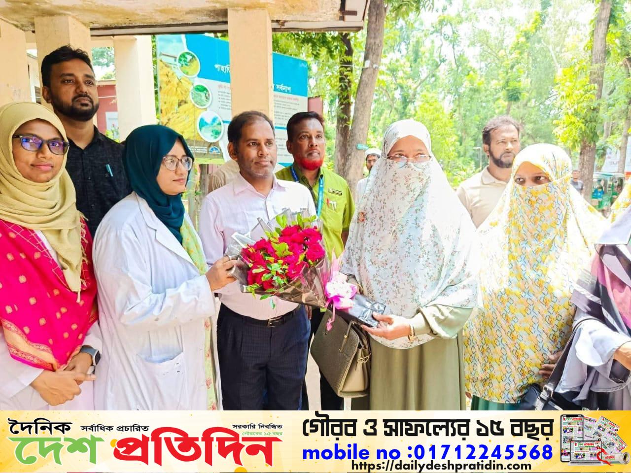 সীতাকুণ্ড উপজেলা সরকারি সাস্হ্য কমপ্লেক্স পরিদর্শন করেন চট্টগ্রাম বিভাগের মহিলা সংসদ সদস্য শামসুর নাহার বেগম