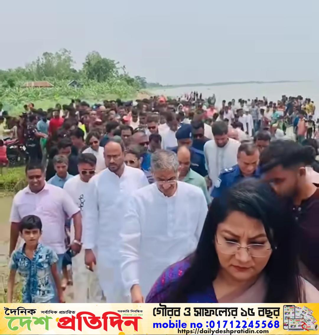 টাঙ্গাইলের যমুনা নদীতে বেড়িবাঁধ নির্মানের প্রকল্প বাস্তবায়নের প্রতিশ্রুতি দিয়েছেন গনপ্রজাতন্ত্রী বাংলাদেশ সরকারের পানিসম্পদ মন্ত্রনালয়ের মাননীয় মন্ত্রী শহীদ উদ্দিন চৌধুরী এ্যানি এবং মৎস্য ও প্রানিসম্পদ মন্ত্রণালয়ের মাননীয় প্রতিমন্ত্রী আলহাজ্ব সুলতান সালাউদ্দিন টুকু