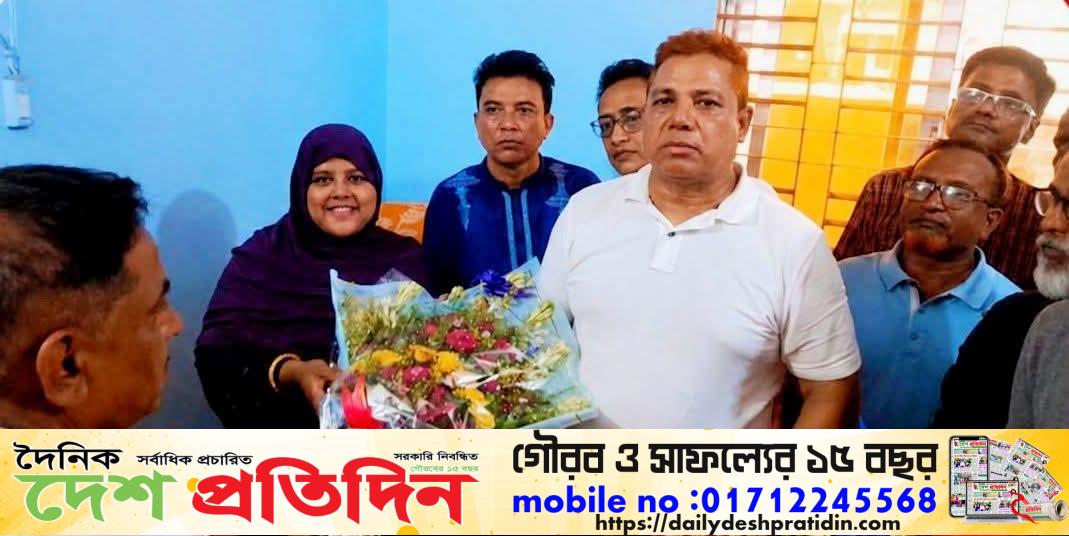 বগুড়ার গাবতলী উপজেলার সুখানপুকুর ইউনিয়ন পরিষদের প্যানেল চেয়ারম্যান হিসেবে আনুষ্ঠানিকভাবে দায়িত্বভার গ্রহণ করেছেন রূপালী বেগম