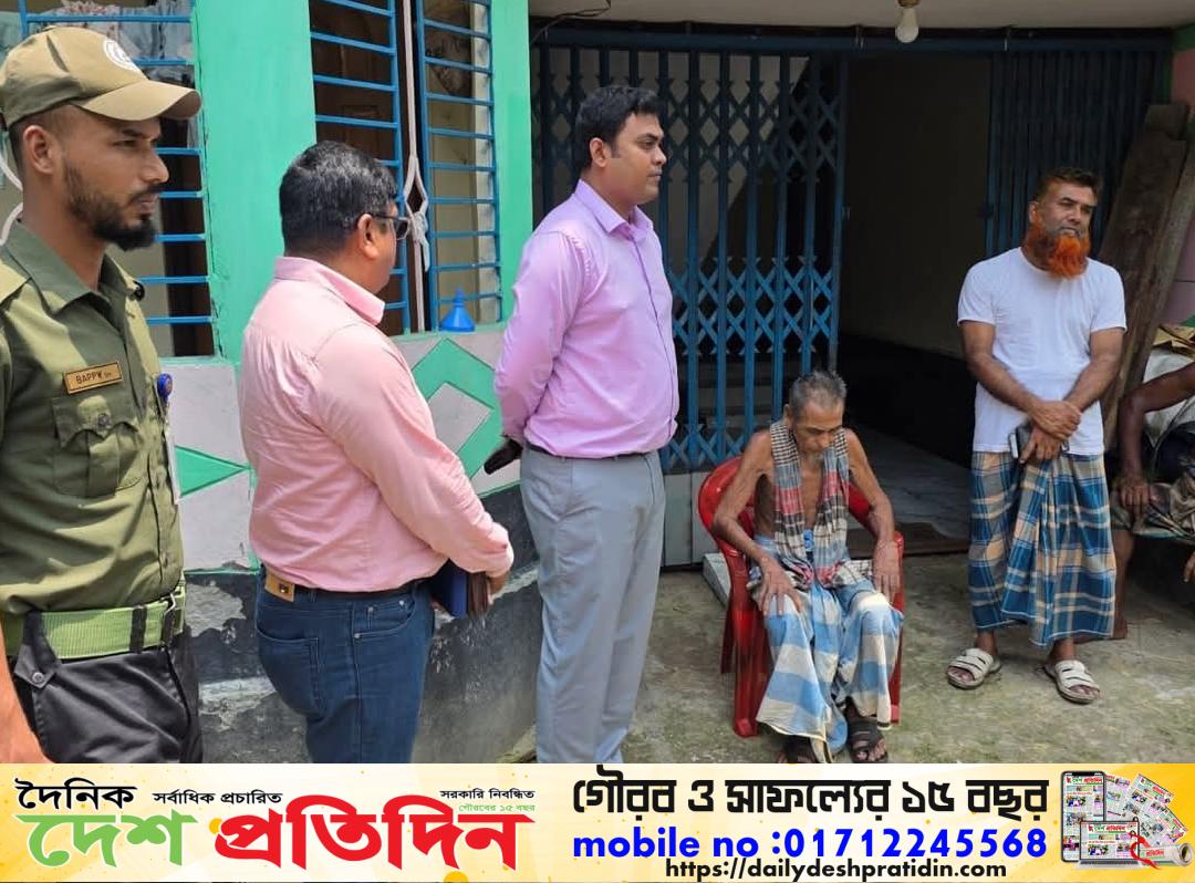 বরুড়া উপজেলা নির্বাহী কর্মকর্তার হস্তক্ষেপে ফিরল মুরগির খামারে থাকা বৃদ্ধ বাবা 